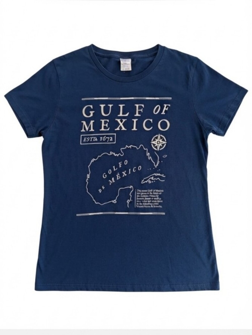 Gulf of Mexico T-Shirt Short Sleeve 100% Cotton Crew Neck S/M